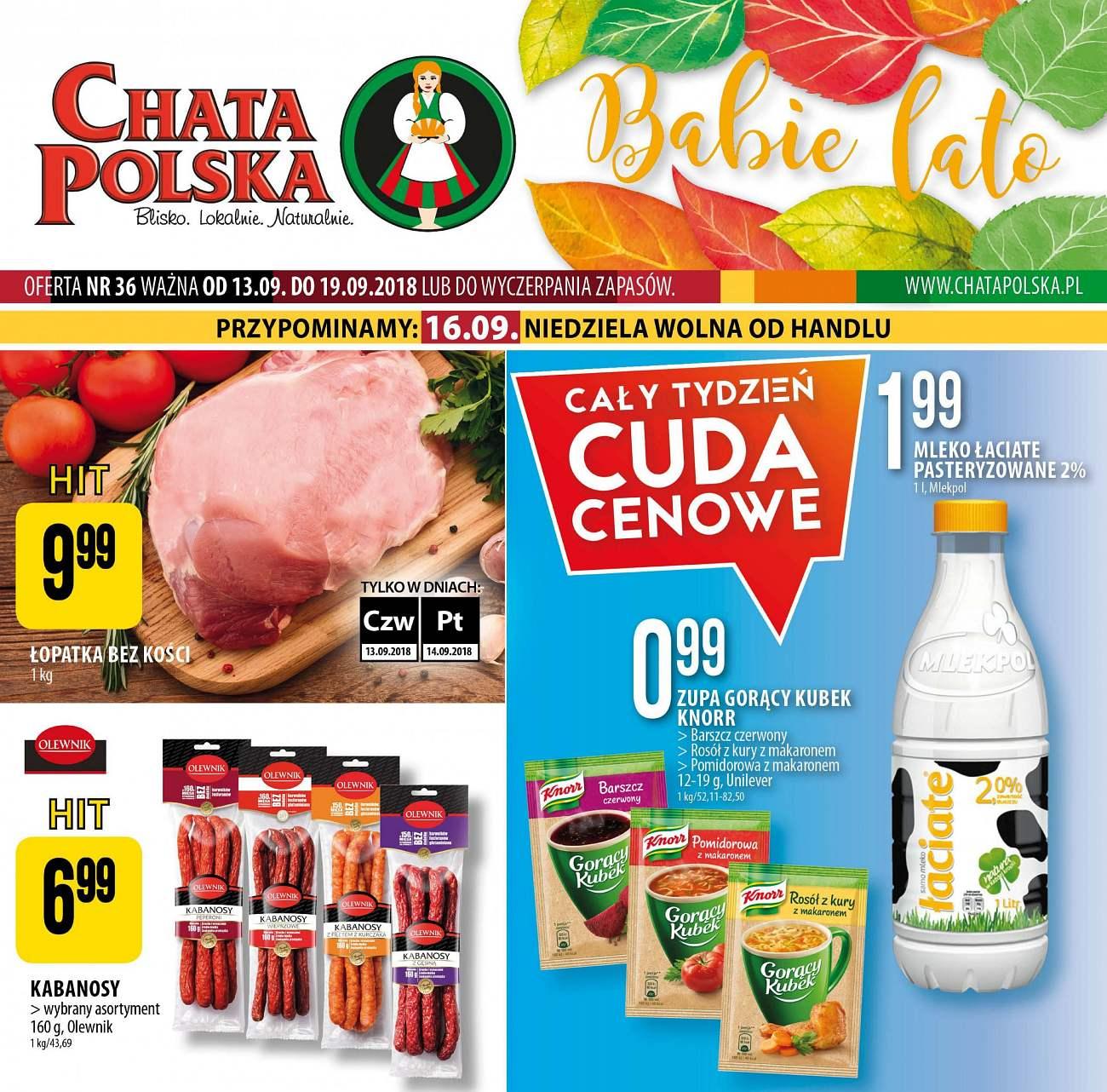 Gazetka promocyjna Chata Polska str. 1