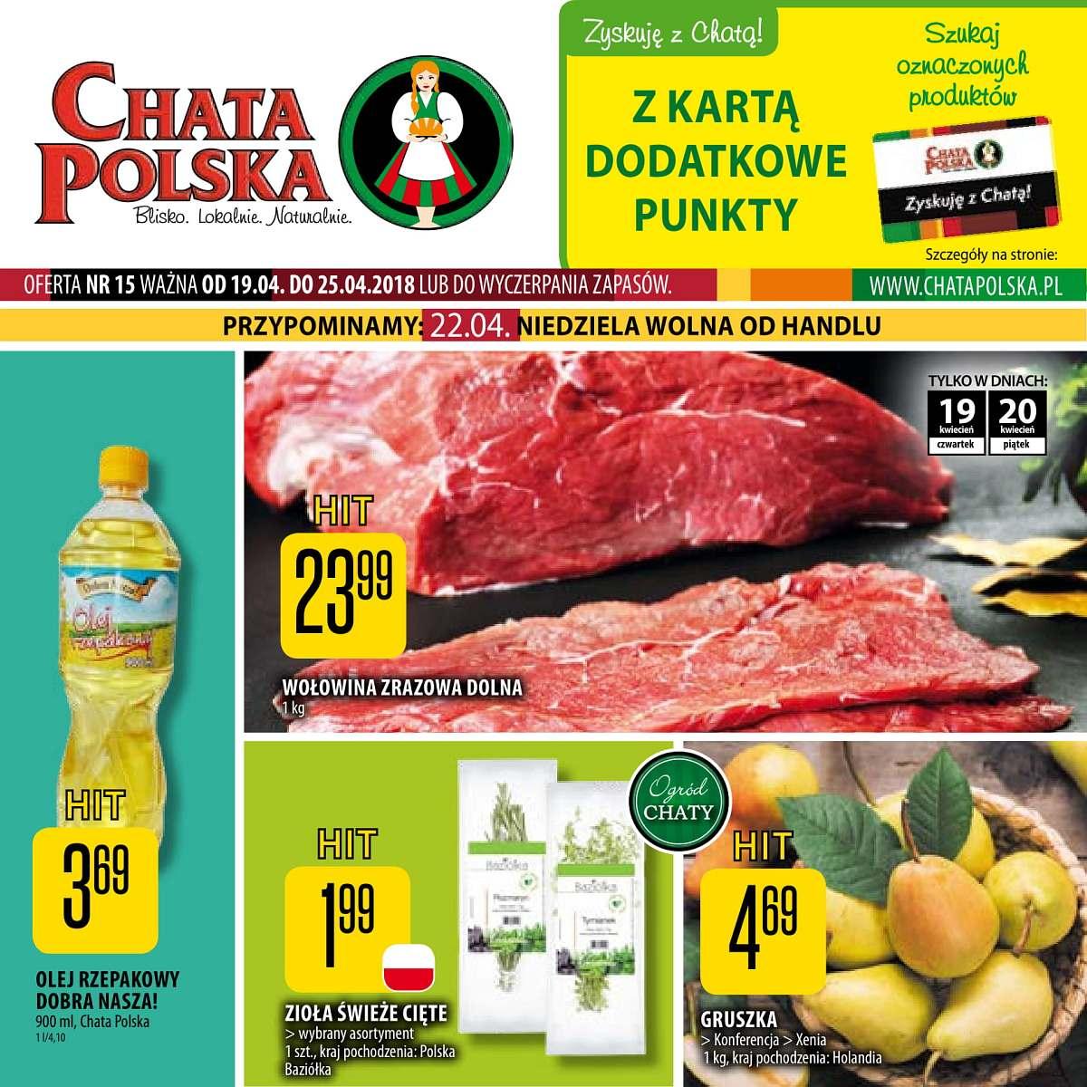 Gazetka promocyjna Chata Polska str. 1