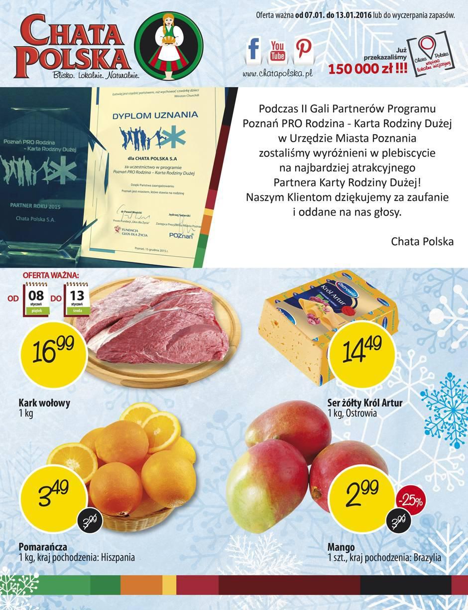 Gazetka promocyjna Chata Polska str. 1